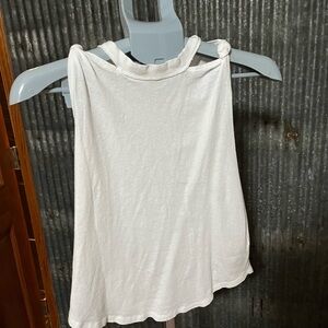 Free People We The Free White Sleeveless Twist Tank Top XS